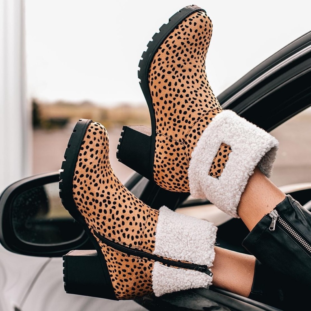 Leopard Print booties